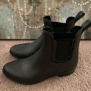 Jack Rogers Black Sallie Rain Boot Size 8